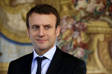 French Economy and Industry minister Emmanuel Macron is pictured during a press conference following a meeting amid a crisis in France's agricultural sector in Paris on February 8, 2016.
French farmers have carried out a string of demonstrations for nearly two weeks against the falling prices of their products, demanding structural measures to strengthen price rates. / AFP / PATRICK KOVARIK        (Photo credit should read PATRICK KOVARIK/AFP/Getty Images)