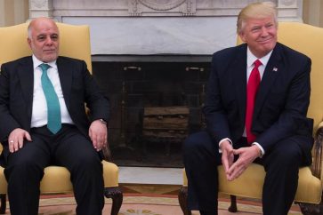 Haidar al Abadi y Donald Trump