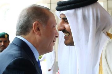 Recep Tayyip Erdogan y Sheij Tamim bin Hamad al Thani