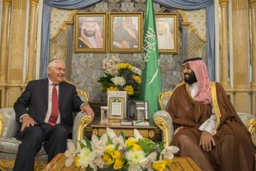 Rex Tillerson y Mohammed bin Salman