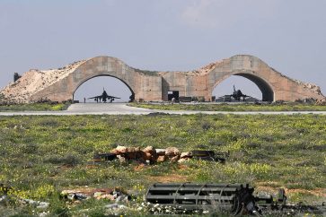 La base aérea de Shairat después del ataque norteamercano