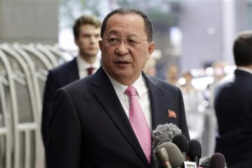 El ministro de Exteriores de Corea del Norte, Ri Yong-ho