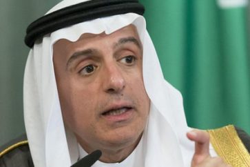 El ministro de Estado de Asuntos Exteriores de Arabia Saudí, Adel al Yubeir