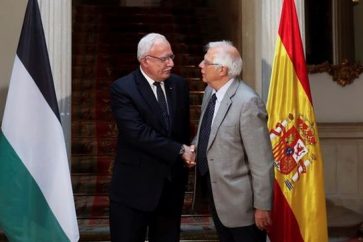 Riad al Malki y José Borrell