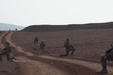 Maniobras de soldados israelíes