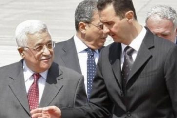 Mahmud Abbas durante una visita anterior a Damasco