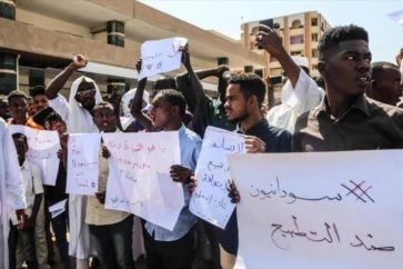 Manifestantes sudaneses