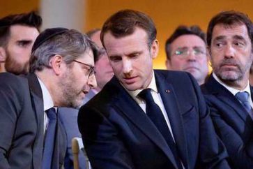 Macron y el rabino Haim Korsia