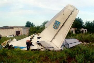 Avión ucraniano derribado