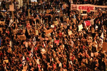 Manifestación contra Netanyahu en Tel Aviv