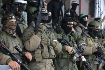 Combatientes palestinos