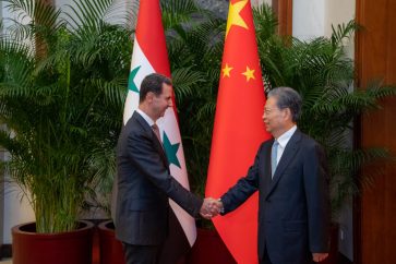 el-presidente assad primer-ministro-chino-li-qiang