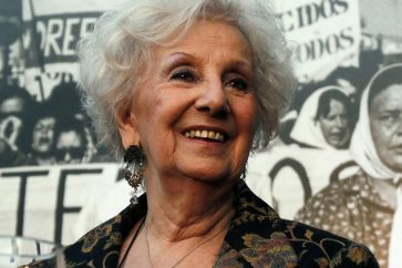 La presidenta de la asociación argentina Abuelas de Plaza de Mayo, Estela de Carlotto