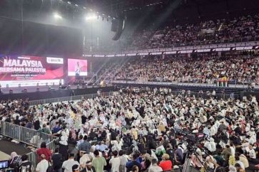 manifestacion-malasia-pro-palestina-estadio-axiata-arena-kuala-lumpur