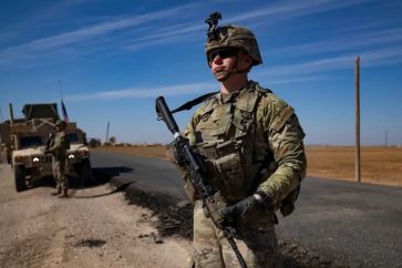 Soldado estadounidense en Hasaka, Siria