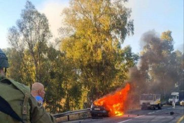 coche-israeli-tocado-cohete-golan