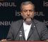 El ministro de Relaciones Exteriores de Irán, Abbas Araghchi, durante una conferencia de prensa en Estambul (22 de junio de 2025)